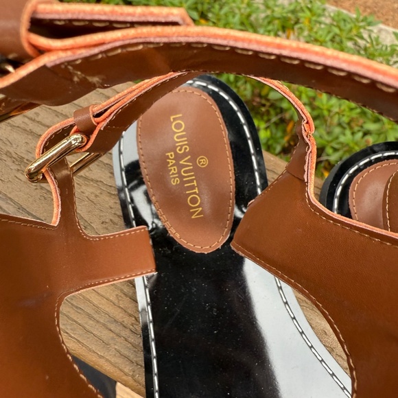 LV Monogram Gladiator Sandals - Women's 12 Size 44 (Read Description) - Picture 6 of 8